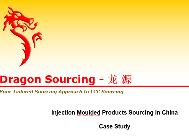 A Strategic Approach to Injection Moulded Products Sourcing in China: A Case Study