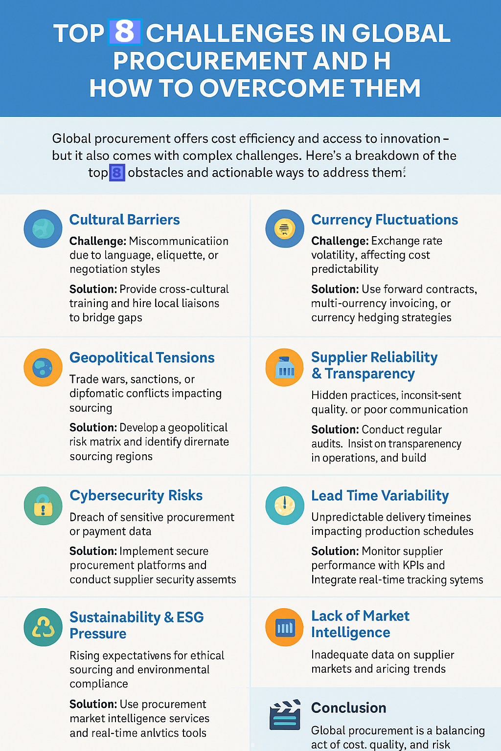Top 8 Challenges in Global Procurement and How to Overcome Them