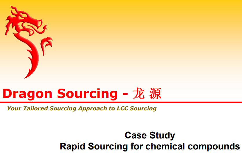 Case Study - Rapid sourcing for chemical compounds